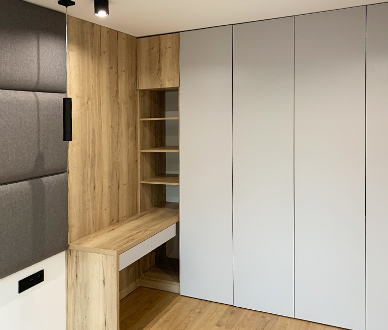 Garderoby do zabudowy do sypialni i przedpokoju