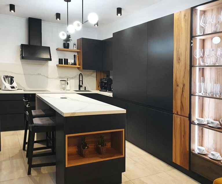 Projekt i wizualizacje kuchni na wymiar