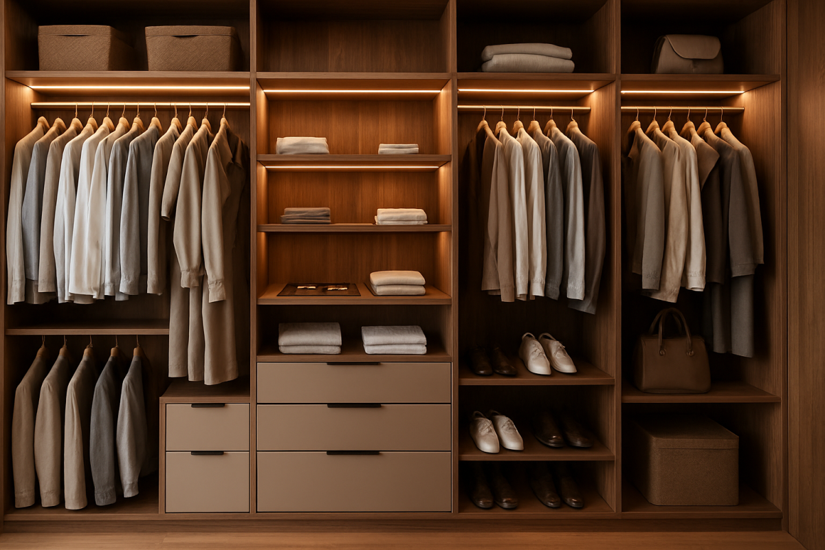 Garderoba na wymiar w małym mieszkaniu