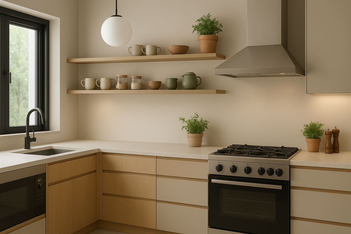 Kuchnia w stylu japandi