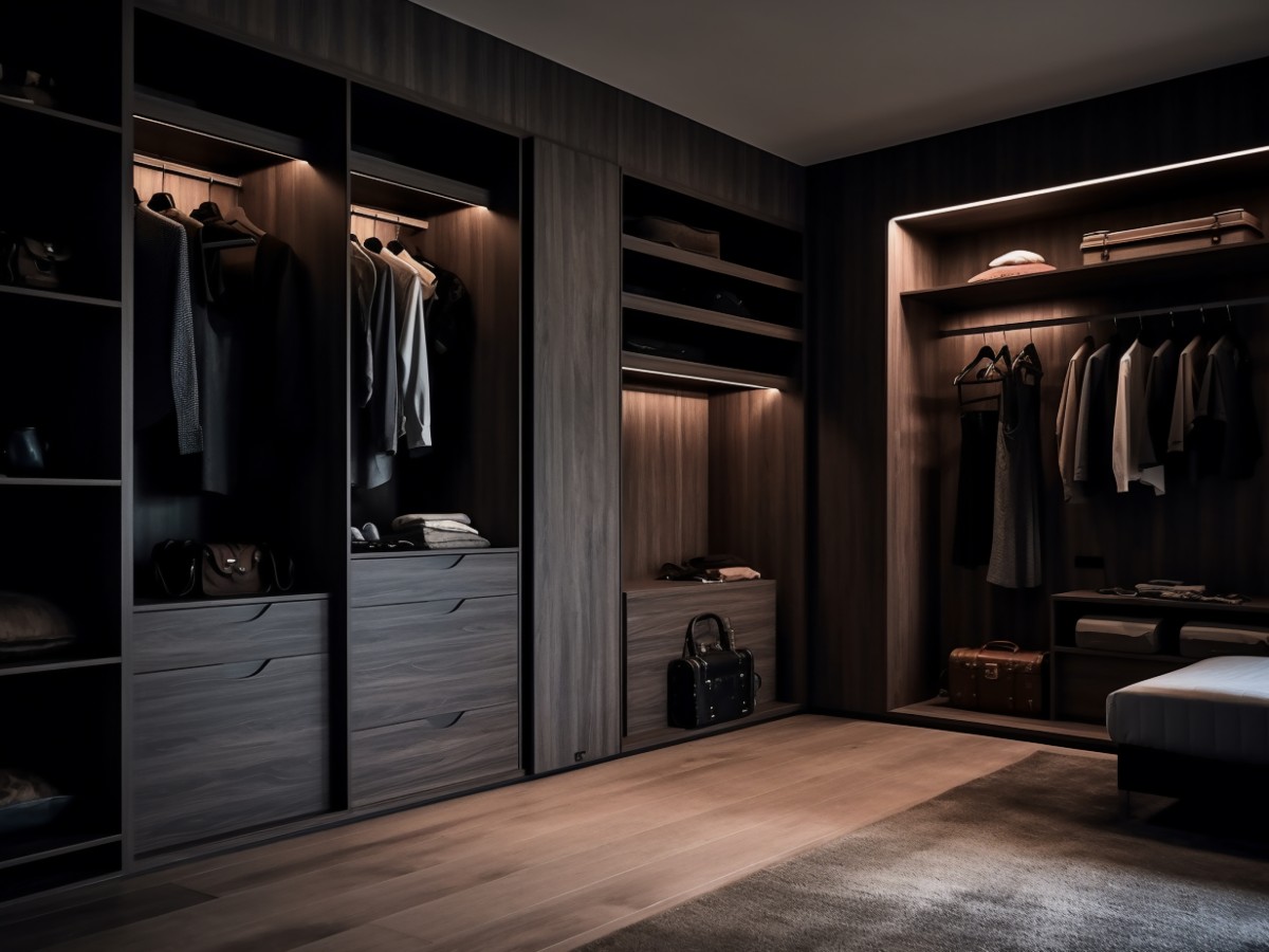 Szafa na wymiar z podświetleniem